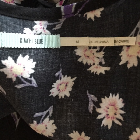 Urban Outfitters Kimchie Blue Floral Crop Top - Picture 5 of 5